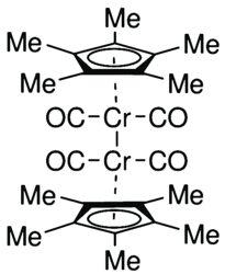 Dicarbonyl(pentamethylcyclopentadienyl)chromium dimer - CAS:37299-12-0 - Pentamethylcyclopentadienylchromium dicarbonyl dimer, Dichromium, bis(pentamethylcyclopentadienyl)tetracarbonyl
